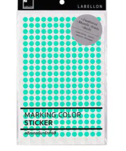 Pastel Round Sticker 8mm Green Labellon PTC-260