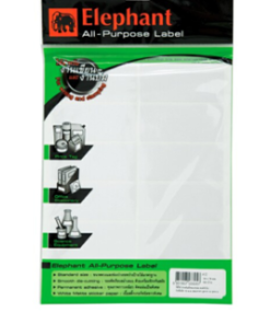 สติ๊กเกอร์ A12 ELEPHANT รุ่น LAB ขนาด 34 x 79 มม. (แพ็ค 15)