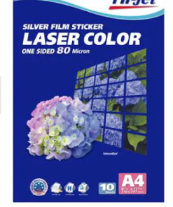 A4 80 micron laser sticker film Hi-Jet HLSF804-10