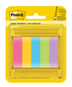 Note Page Marker Post-it 670-5AU Assorted Colors 1.27X5cm (Pack of 5)