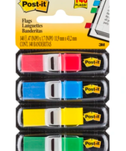 Flag 0.47"X 1.71" 4 colors Post-it 683-4