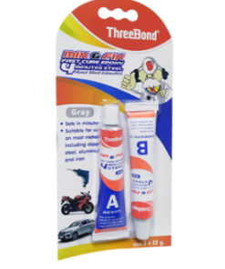 THREEBOND Fast Drying Epoxy Glue Mix & Fix 2 x 22 grams, Gray