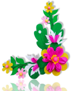 Small board flower arrangement, board corner decoration flower #B3(NCT)
