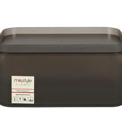 Plastic box 24x15.5x11.5 cm. Black ME.STYLE BS3223