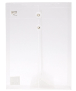 A4 Clear Expandable Plastic Envelope with String, Bennon F118