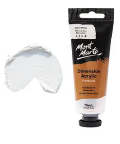 Acrylic Paint 75ml White Monmart Dimension