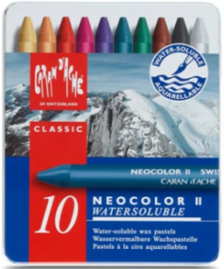 Neocolor II Caran D’Ache Water-based Chalk 624310 10 past