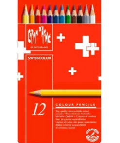 Swisscolor Caran D'Ache 601827 12 Colors Watercolor Pencil