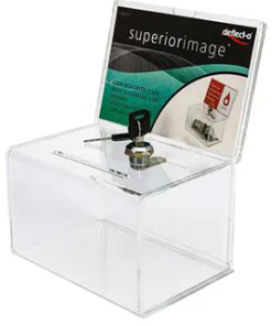 กล่องรับความคิดเห็น 9.5x15.5x11 ซม. Deflect-o 596901TL