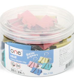 Colored Clips 32 mm (Box of 24) 110 ONE