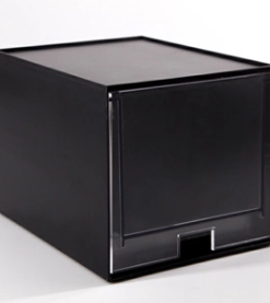 กล่องลิ้นชัก UDEE SV19002 รุ่น 1 ชั้น สีดำ (ลิ้นชักใส)