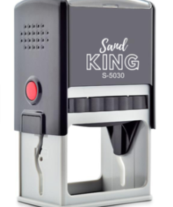 ตรายางหมึกในตัว แท่นเปล่าไม่มียางและหมึก แซนด์คิง สีดำ 50 x 30 mm 1 ชิ้น