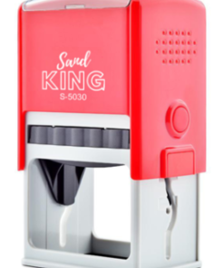 ตรายางหมึกในตัว แท่นเปล่าไม่มียางและหมึก แซนด์คิง สีแดง 50 x 30 mm 1 ชิ้น