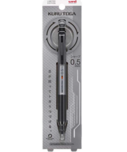 Uni Kurutoga KS model 0.3 and 0.5 mm mechanical pencil with soft rubber grip (genuine from Japan)