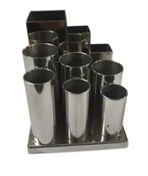 Lion Stainless Steel Pen Holder 304 Size 10x10x10 cm.