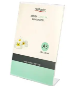 แท่นเสียบโบรชัวร์ แนวตั้ง A5 Deflect-o 47501-TL