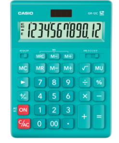 Casio GR-12C-LB calculator Light blue