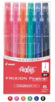 FRIXION FINELINER 6 Color Set
